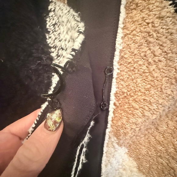 Carlisle Tan/Black Wool Geometric Color Block Sweater Jacket Size Medium $898 - Picture 4 of 10